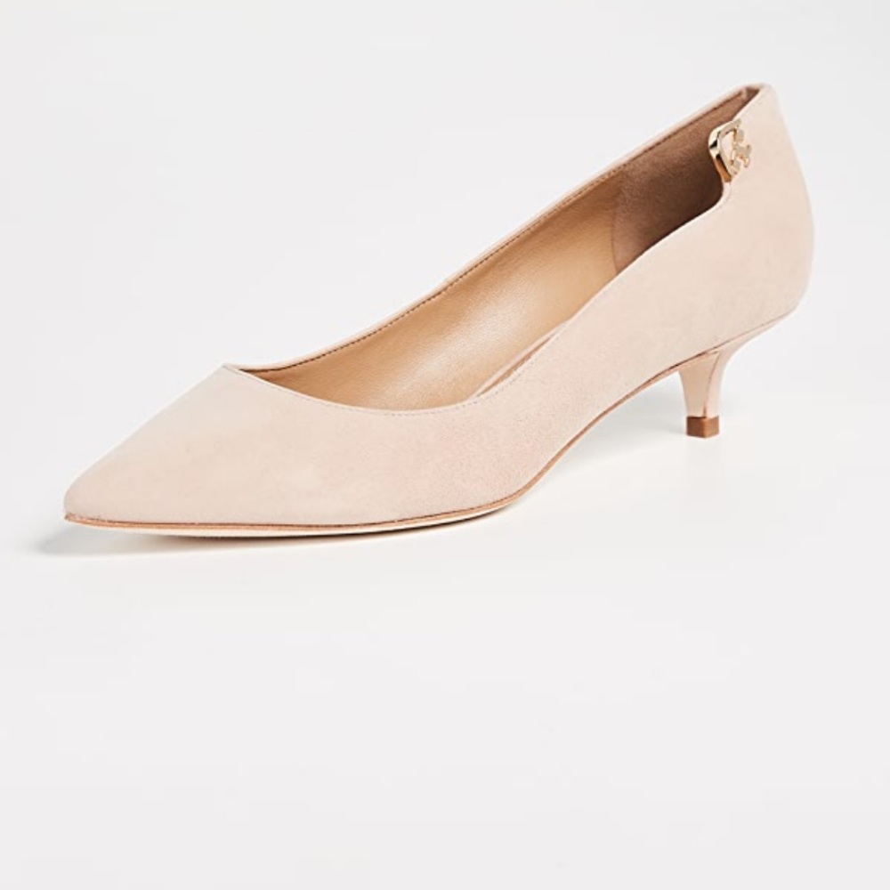 TORY BURCH Elizabeth Royal Suede 40MM Pump (NO BOX)